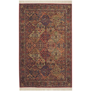 ( ._.) Original Karastan Multi Panel Kirman Rug (8'8 x 10'6)
