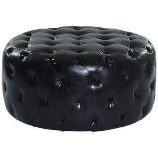 Victoria Bonded Leather Ottoman