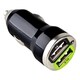 INSTEN Universal Dual USB Mini Car Charger Adapter for Apple iPhone 4S/5/ 5S/ 6
