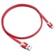 Insten Red Universal 2-in-1 Micro USB Noodle Charging Data Transfer M/ M Cable Cord for Motorola Nexus 6
