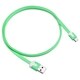 Insten Green Universal Micro USB 2-in-1 Charging Data Transfer M/ M Noodle Cable Cord for Samsung Galaxy S6/ Edge