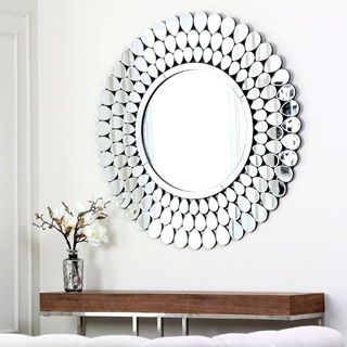 ===> Abbyson Living Radiance Round Wall Mirror