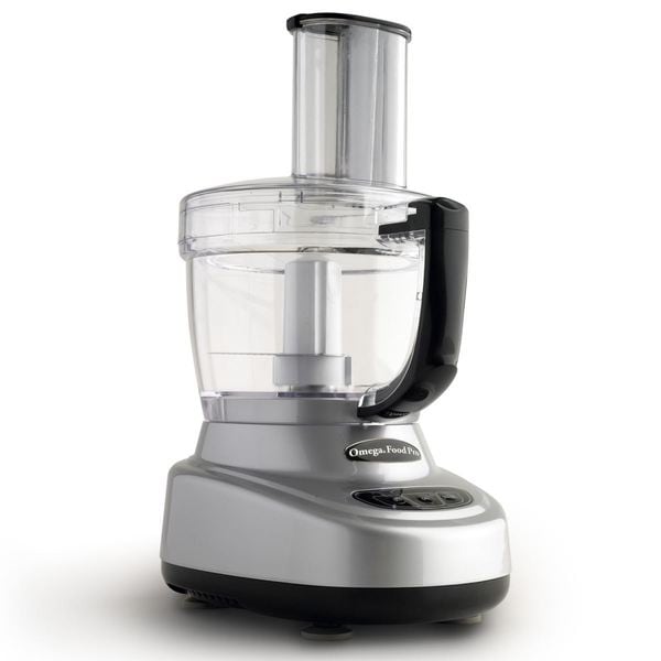 Omega O660 Food Pro 11-Cup Premier Food Processor- Silver & Black