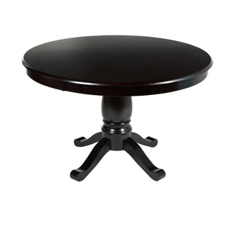 (^_-) Simple Living Alexa Espresso Round Pedestal Dining Table
