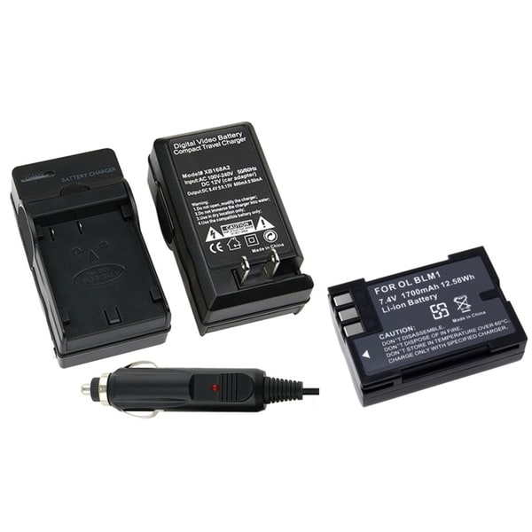 BasAcc Charger/ Battery (Pack of 2) for Olympus E-510/ E-500/ E-330