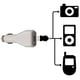 INSTEN Car Charger/ 3.5mm Audio Cable for Apple iPhone 4/ 4S/ 5
