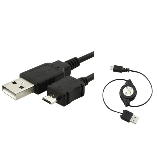 INSTEN USB Data Cable for Samsung Galaxy S3 S III i9300 (Pack of 2)