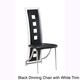 High-back Contrast Dining Chair