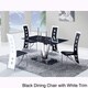 High-back Contrast Dining Chair