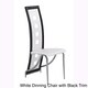 High-back Contrast Dining Chair