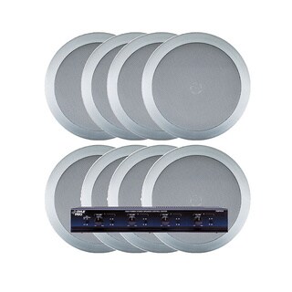 Pyle Kthsp85psl 4 Room In Ceiling Home Speaker System W Speaker