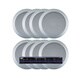 Pyle KTHSP85PSL 4 Room In-Ceiling Home Speaker System w/Speaker Selector & Volume Control (Silver)