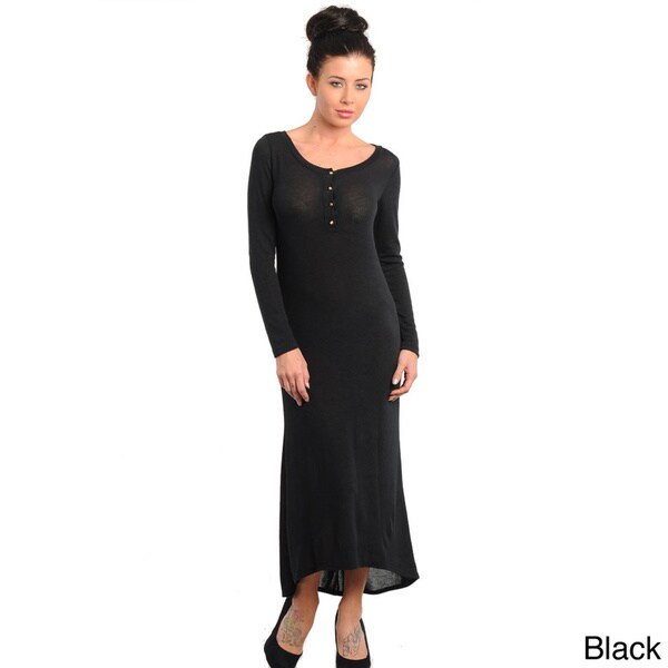 Stanzino Women's Long Sleeve Maxi Dress