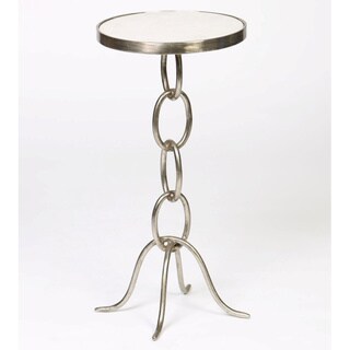 Antique Pewter Accent Table