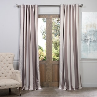 Charleston Stripe Tan Blackout Curtain