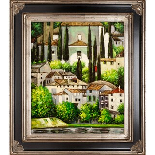 [1] Gustav Klimt 'Church in Cassone' Hand Painted Framed Canvas Art