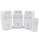 Wireless Remote Control Outlet Switch Socket (Pack of 3)