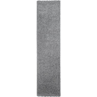 Soft Shag Grey Runner Rug (1'7 x 6'9)