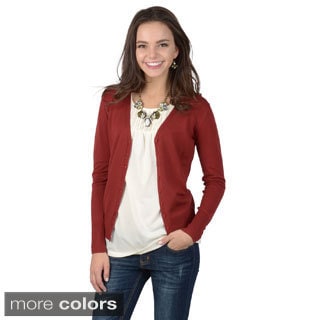 Journee Collection Juniors Long Sleeve Cardigan