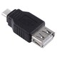 INSTEN 6-foot USB Cable/ USB 2.0 A to Micro B Female/ Male Adapter