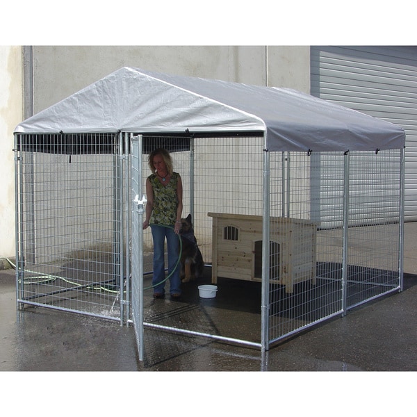 Lucky Dog Kennel with Cover 15599319 Shopping The