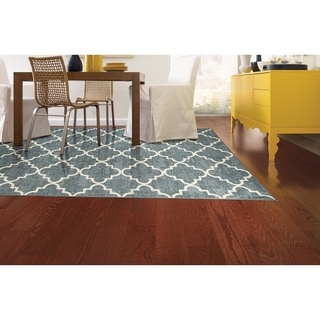 Fancy Trellis Gray Rug (5' x 8')