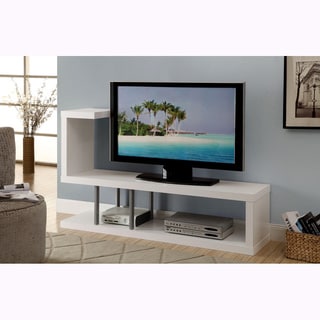 (>_<)  White TV Console