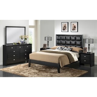 Hot Deal Carolina Black 5-Piece Modern Bedroom Set