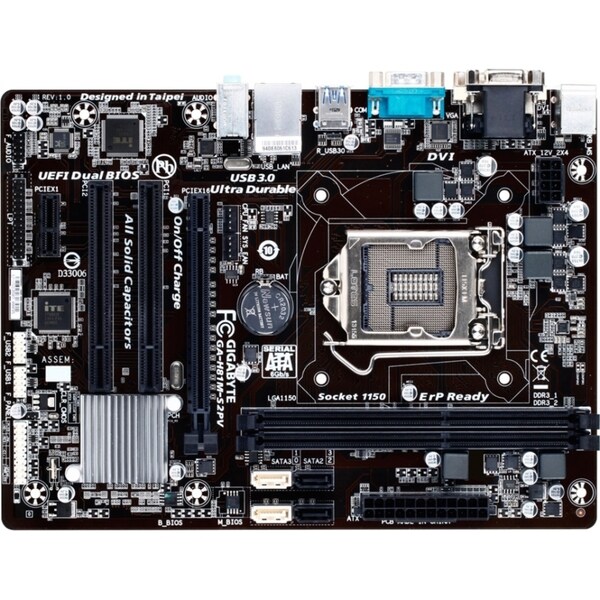 Gigabyte GA-H81M-S2PV Desktop Motherboard - Intel H81 Chipset - Socke