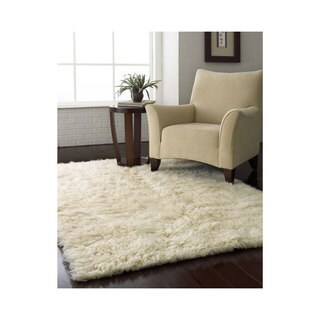 For sale nuLOOM Hand-woven Supreme Flokati Shag Natural Wool Rug (8' x 10')