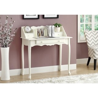Traditional Antique White 36-inch Secretary Desk