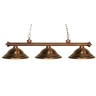 Riviera Antique Copper 3-light Billiard