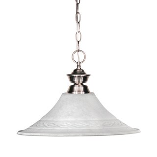 Shark Brushed Nickel 1-light Pendant