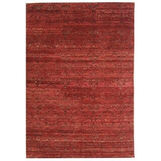 Safavieh Hand-knotted Castilian Red/ Red Wool Rug (9' x 12')