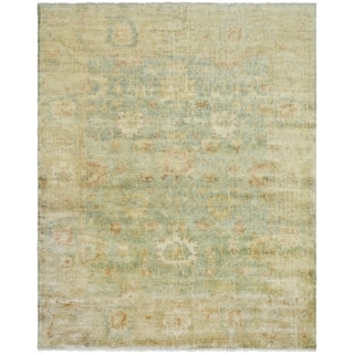 Special Prices Safavieh Hand-knotted Oushak Dark Green/ Brown Wool Rug (10' x 14')