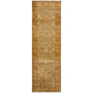 Best Shopping Safavieh Hand-knotted Oushak Beige/ Rust Wool Rug (3' x 10')