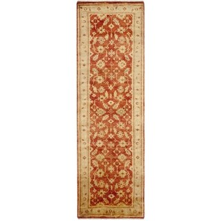 Buy  Safavieh Hand-knotted Oushak Rust/ Ivory Wool Rug (3' x 10')