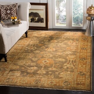 Safavieh Hand-knotted Oushak Brown/ Rust Wool Rug (10' x 14')