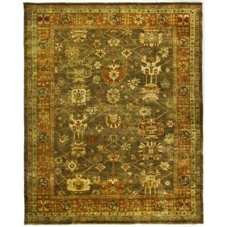 [1] Safavieh Hand-knotted Oushak Brown/ Rust Wool Rug (8' x 10')