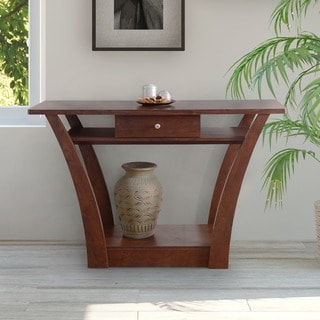 Magnolia Modern 1-Drawer Dark Walnut Sofa Table
