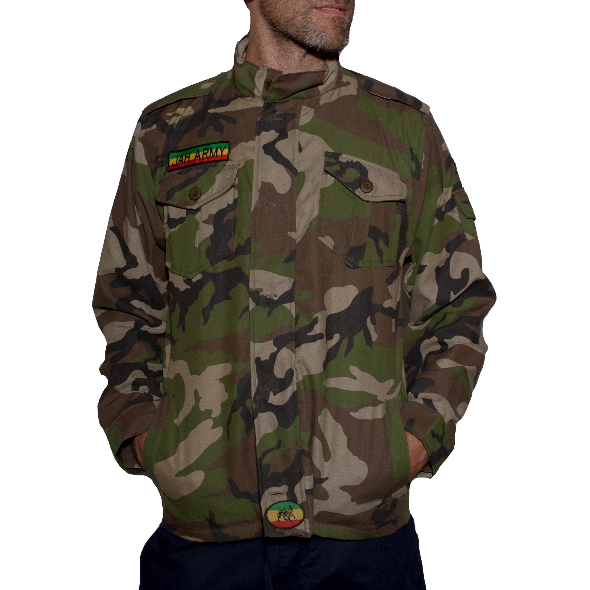 Men's Camoflauge JAH Army Jacket (Nepal) Overstock Shopping Great