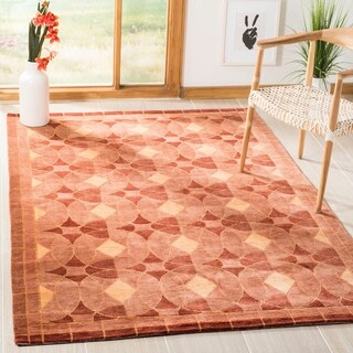 Safavieh Hand-knotted Tibetan Rust Wool Rug (6' x 9')