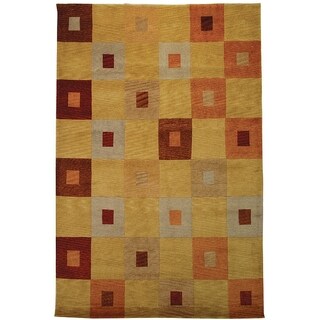 Find Shop Safavieh Hand-knotted Vegetable Dye Tibetan Multi Wool Rug (6' x 9')