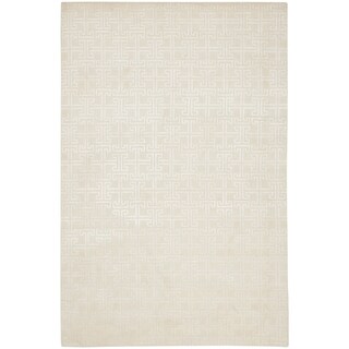 Safavieh Hand-knotted Tibetan Ivory/ White Wool/ Viscose Rug (10' x 14')