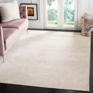Safavieh Hand-knotted Tibetan Blush/ Cream Wool/ Viscose Rug (6' x 9')