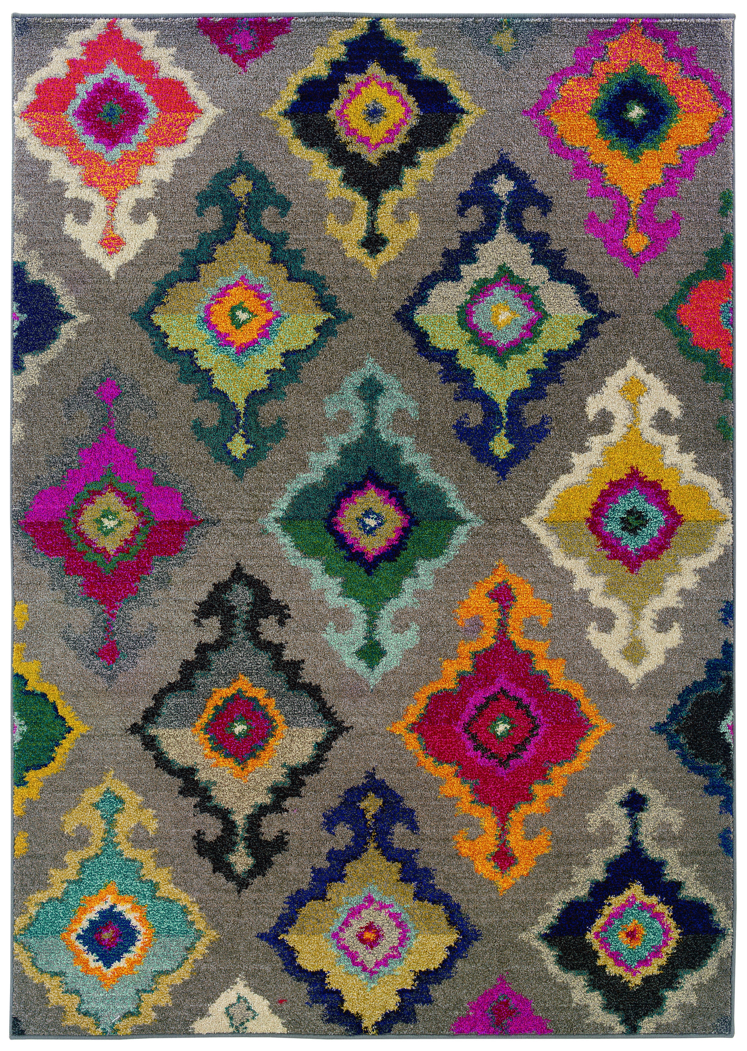 Multicolored area rugs