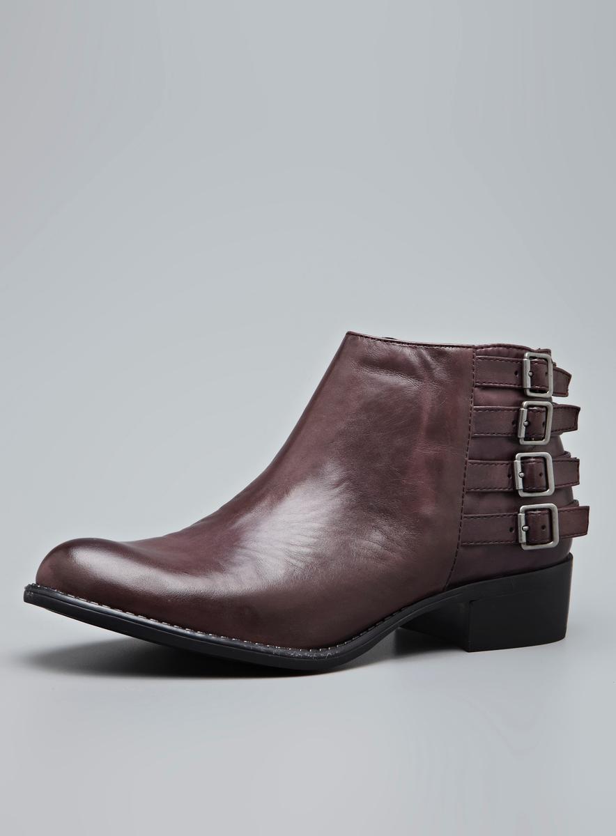 franco sarto brynn leather ankle bootie