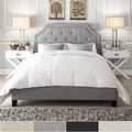 INSPIRE Q Grace Cream Linen Arched Bridge Top Bed