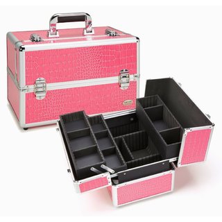 Seya Pink Crocodile Professional Makeup Case