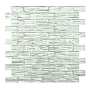 Low Price SomerTile 'Arbor Subway White' 12.25x12.25-inch Glass Mosaic Tiles (Pack of 10)